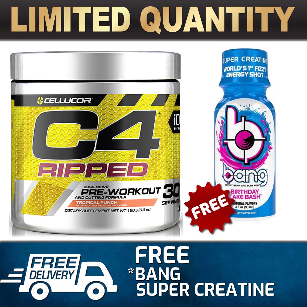CELLUCOR C4 ID RIPPED PRE WORKOUT ENERGY THERMOGENIC FAT BURNER 30 SERVES GIFT eBay